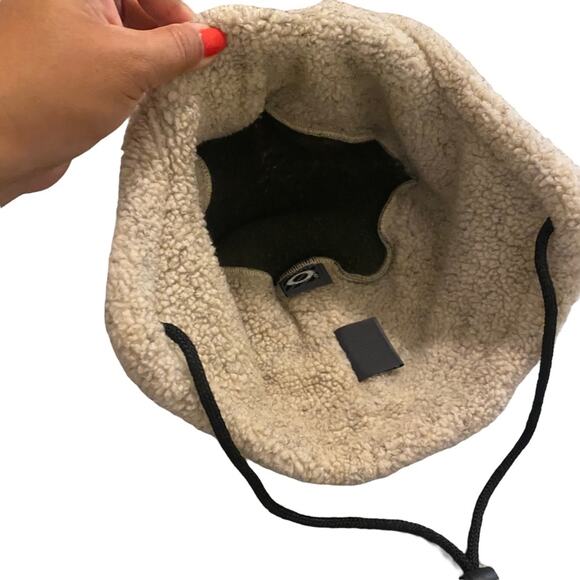 Oakley Software Rare Moscow Trapper Ushanka Aviator Hat Green & Tan Y2K 2000s - Picture 6 of 9